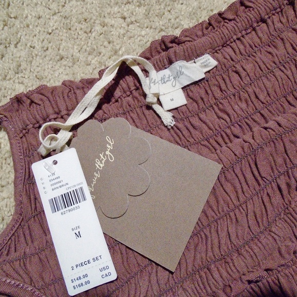 ANTHROPOLOGIE NWT 'Forever That Girl' Smocked Skirt Set M - Picture 6 of 9
